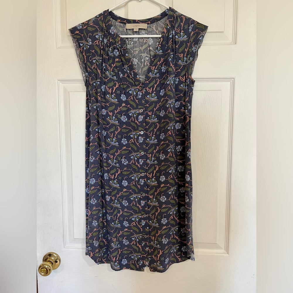LOFT Floral Petite Dress